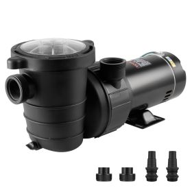VEVOR Above Ground Pool Pump, 1HP, 80 GPM Max. Flow Single Speed Swimming Pool Pump, 120V 3450 RPM 36 ft Max. Head Lift Pool Pump with Filter Basket,