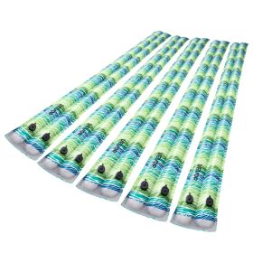 VEVOR Pool Cover Water Bags, 5 Packs 8 Ft, Double Chamber Pool Cover Water Tubes with Reflective Strips, 0.3mm Thick PVC Bags Weights with Leakproof S