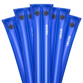 VEVOR Pool Cover Water Bags, 5 Packs 8 Ft, Double Chamber Pool Cover Water Tubes, 0.4mm Thick PVC Bags Weights with Leakproof Screw Cap, for Inground