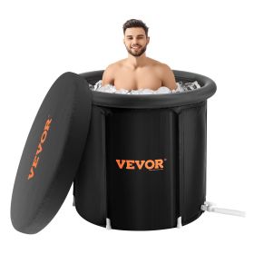 VEVOR Ice Bath Tub, Cold Water Therapy Plunge Tub for Athletes, Portable Outdoor Ice Barrel Plunge Pool for Recovery, 105 Gal Inflatable Folding Batht