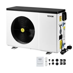 VEVOR Electric Pool Heat Pump, 22250 BTU, Pool Heaters for 3171-6605GAL Above and In Ground Pools, Low Noise, Heating and Cooling Highly Efficient & E