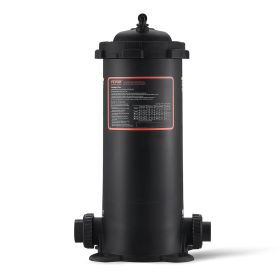 VEVOR Cartridge Pool Filter, 50Sq. Ft Filter Area Inground Pool Filter, Above Ground Swimming Pool Filtration Filter System with Upgrade Filter &Leak-