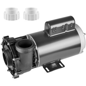 VEVOR 2 Speed SPA Pump, 56-Frame, AC 220-240V Hot Tub SPA Pump, 4HP/210GPM/65.61ft High Speed or 0.7HP/103GPM/16.07ft Low Speed, 2" Port 90otational