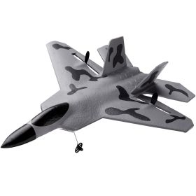 VEVOR RC Plane, 2.4GHZ 2 Channel Remote Control Airplane with 6-Axis Gyro Stabilizer, Ready to Fly Fighter Aircraft Plane Toy with 2 Batteries, Easy t