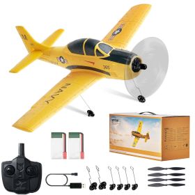 VEVOR RC Plane, 2.4GHZ 4 Channel Remote Control Airplane with 6-Axis Gyro Stabilizer, Ready to Fly Trainer Aircraft Plane Toy with 2 Batteries, Easy t