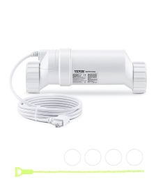 VEVOR Salt Water Chlorinator System, Pool Chlorination Cell Fits for Hayward W3T-Cell-3 (T3), Pool Cell Salt Water System for In-Ground Swimming Pools
