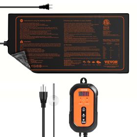 VEVOR 10"x 20.75" Seedling Heat Mat w/ Digital Thermostat Combo Set, MET-Listed Heating Pad for Seed Starting, Waterproof Seed Mats for Germination, I