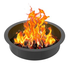 VEVOR Fire Pit Ring, 40-Inch Outer/36-Inch Inner Diameter, 10inch Height 2.5mm Thick Fire Pit Insert, Heavy Duty Carbon Steel Liner DIY Campfire Ring