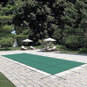 VEVOR Pool Safety Cover Fits 16x40ft Rectangle Inground Pools, Safety Pool Cover with Drainage Holes, Mesh Pool Cover for Swimming Pool, Winter Safety