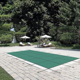 VEVOR Ingroundool Safety Cover, 14¦t¸ 26 ft’ectangular Winter Pool Cover,”riple Stitched, High Strength Mesh PP Material with Good Rain Permeability,