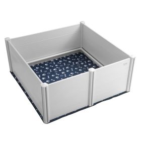 VEVOR Dog Whelping Box, 59.8 x 59.8 x 24.0in Whelping Box for Dogs and Puppies, Whelping Pen for Puppies, Dog Birthing Box with Rails and Washable Pee