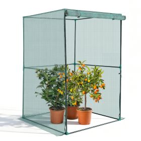 VEVOR Crop Cage, 3.9 x 3.9 x 5.9 ft Plant Protection Tent with Zippered Door, Wind-Resistant Tall Crop Cage, Easy to Install, Outdoor Raised Bed Cover