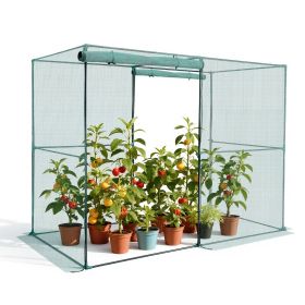 VEVOR Crop Cage, 7.8 x 3.9 x 5.9 ft Plant Protection Tent with Zippered Door, Wind-Resistant Tall Crop Cage, Easy to Install, Outdoor Raised Bed Cover