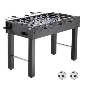 VEVOR Foosball Table, 48 inch Standard Size Table, Indoor Full Size Foosball Tables for Home, Family, and Game Room, Durable Soccer Set, Includes 2 Ba